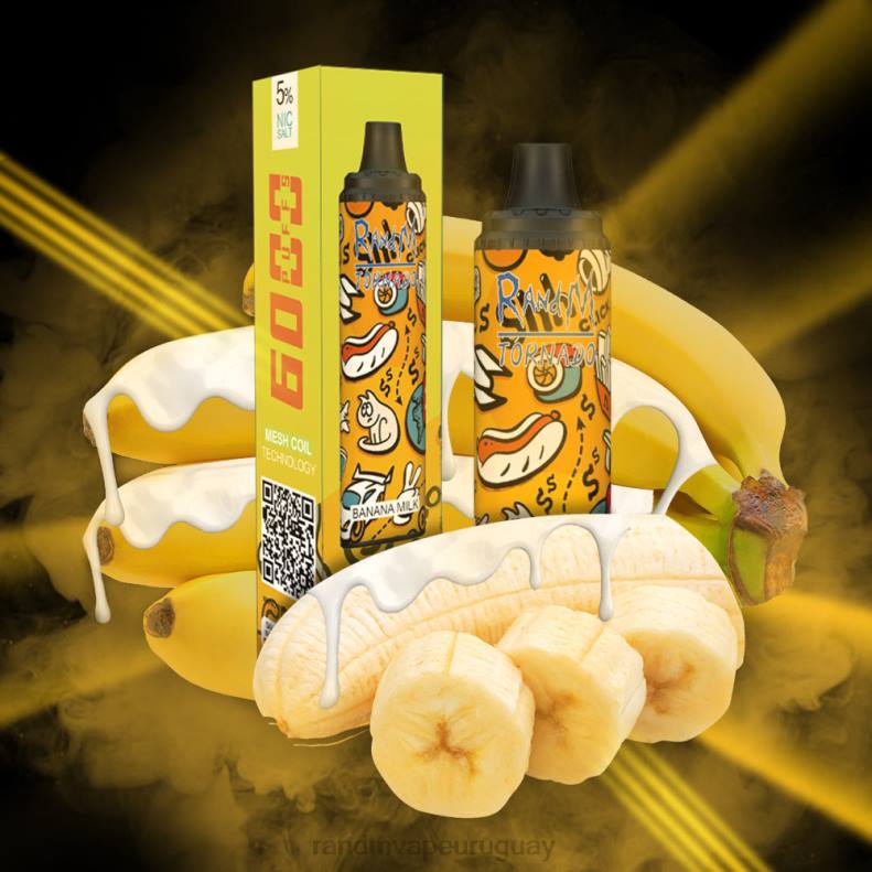RandM Tornado Dispositivo vape pod con control de flujo de aire 6000 1 pieza la leche de plátano J6Z0288 RandM Vape Flavors
