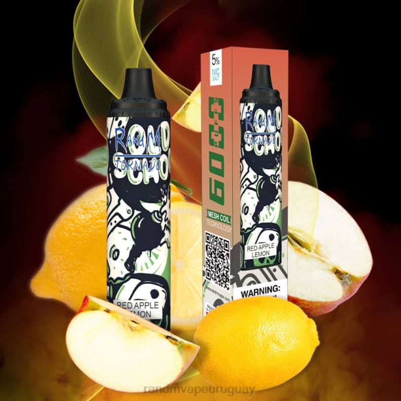 RandM Tornado Dispositivo vape pod con control de flujo de aire 6000 1 pieza manzana roja limón J6Z0279 RandM Tornado Vape Precio