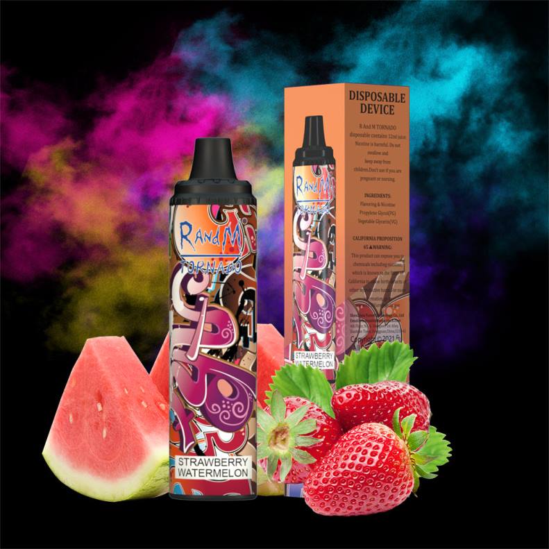 RandM Tornado Dispositivo vape pod con control de flujo de aire 6000 1 pieza sandia fresa J6Z0292 RandM Tornado Uruguay
