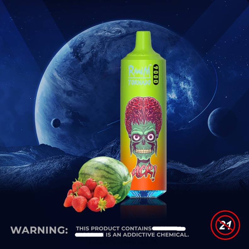 RandM Tornado Dispositivo vape pod 9000 1 pieza versión 1 sandia fresa J6Z0128 RandM Vape Flavors