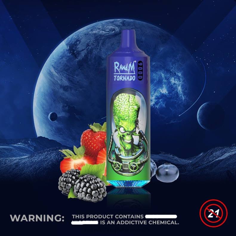RandM Tornado Dispositivo vape pod 9000 1 pieza versión 2 bayas mixtas J6Z0141 RandM Vape Uruguay